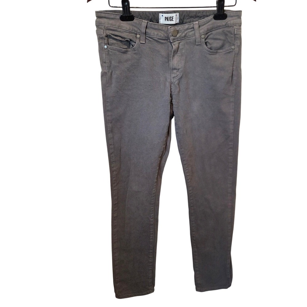PAIGE Skyline Skinny Jeans Women's Gray Size 30 Cotton‎ Blend Stretch